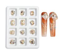 1 boîte de strass assortis pour loisirs créatifs, décoration pour créer des designs uniques
