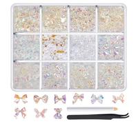 1 boîte de strass pour ongles 3D pour femmes, décoration d'ongles, projets d'embellissement