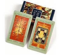 1 boîte de tarot Thoth d'Aleister Crowley 78 cartes, un jeu avec symbolisme ésotérique pour les lecteurs expérimentés, cartes de divination russes Roi Démon TaureauPapetier