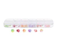 1 Boîte Décoration D'ongles 3d en Acrylique, Roses Élégantes | Accessoires DIY Ongles, Charme de Manucure, Boîte Pratique, Fleurs Décoratives
