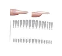 1 boîte d'extensions d'ongles ovales coniques à effet rapide pour une application facile pour les styles de vie occupés Améliore la beauté en quelques minutes Ongles ABS