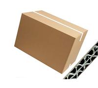 1 boîte en carton double vague 60 x 40 x 40 cm emballage pour expédition/entrepôt/déménagement boîte neutre KSCST24242BC