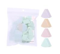 1 Boîte Éponge Exfoliante Visage Compressée, Polyuréthane, Triangle | Format Voyage, pour Peau Sèche, Nettoyage Doux, Effet Hydratant, Facile à Transporter Couleur Aléatoire