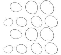 1 Boîte Kit de Joint Torique de Montre Rond en Silicone Noir 0,5 MM | Assortiment de Bagues D’étanchéité pour Réparation, Compatible Plupart des Montres, 0,6mm