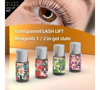 1 boîte Kit de permanente de cils, comprend adoucissant pour cils, solution de relevage de cils, colle de permanente de cils, recourbe-cils en silicone, baguette de relevage de cils, outils de beauté