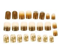 1 Boîte Ongles Press On Fleur Brillante Agate, par Boîte