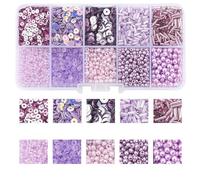 1 Boîte Perles de Verre Perles Paillettes Colorées Mini Ronde Perles, Sequin Paillette, Perles Tubulaires, Perles d'artisanat pour Bijoux Bricolage de Bijoux de Bracelet, Vacances, Fêtes, Noël