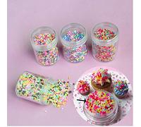 1 Boîte Slime Sprinkles pour Remplissage poterie Outils Bonbons DIY Faux gâteau Dessert Boue Particules Fournitures Slime Accessoires Décoration