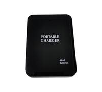 1 boîtier de batterie portable USB 4 piles AA chargeur d'urgence externe batterie en plastique boîtier de rangement intelligent