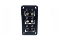 1 boîtier encastré de 50 A, 1 amplificateur en caoutchouc plastique résistant aux hautes températures, peut résister à un grand courant AC et DC double utilisation