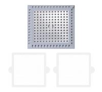 1 bonde carrée, 2 filtres carrés, filtre d'écoulement de douche, filtre d'évier anti-obstruction, couvercle de vidange de salle de bain et de cuisine