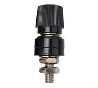 1 borne de liaison audio mâle à vis 8 mm filetage M8 pour bornes de batterie à distance compatible avec voitures, camping-cars, bateaux et panneaux (noir)