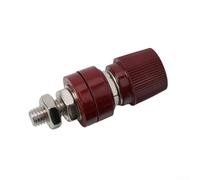 1 borne de liaison audio mâle à vis 8 mm filetage M8 pour bornes de batterie à distance compatible avec voitures, camping-cars, bateaux et panneaux (rouge)