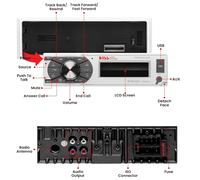 1 Boss Audio Systems MR632UAB car Radio 1 din Digital Media Récepteur USB mp3