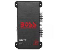 1 BOSS AUDIO SYSTEMS RIOT R1002, amplificateur stéréo large bande 2 canaux, 200 watts max, classe A/B, pour voiture, 1 pièce