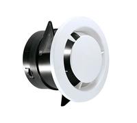 1 Bouche d'extraction Diamètre 80mm Plastique blanc Manchon 100mm Pour VMC double flux Salle de bain WC .