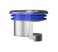 1 bouchon anti-refoulement pour vidange de sol de douche - Bouchon anti-refoulement - Bouchon anti-odeur pour cuisine et salle de bain (plaqué argent)