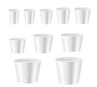 1 bouchon conique en caoutchouc de silicone avec trou de qualité alimentaire pour baril de fermentation, valve de sas pour brassage de bière à domicile (1 pièce, taille 7)