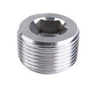 1 bouchon d'extrémité à tête hexagonale for tuyau en laiton à filetage mâle, adaptateur de connecteur de raccord en cuivre 1/2" 3/4"(Iron Pllug,3/8inch)
