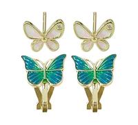 1 Boucle d'oreille Papillon, 1 Clip d'oreille Papillon, Boucles d'oreilles Papillon, Boucles d'oreilles en Métal pour Femmes, Boucles d'oreilles À La Mode Et Exquises