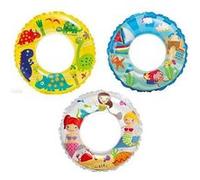 1 Bouee Gonflable 61 Cm Pour Enfant 6 -10 Ans Piscine Plage Multicolore G