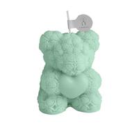 1 bougie parfumée en forme d'ours de rose, bougie en cire de soja pour anniversaire, maison, chambre à coucher, fête (vert)