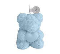 1 bougie parfumée en forme d'ours de rose, bougie en cire de soja pour anniversaire, maison, chambre à coucher, fête (bleu)