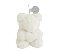 1 bougie parfumée en forme d'ours de rose, bougie en cire de soja pour anniversaire, maison, chambre à coucher, fête (blanc)