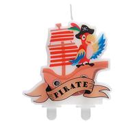 1 Bougie pirate multicolore 7.5 x 7.5 cm