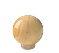 1 boule de cristal de quartz orange de 400 à 450 g, pierre jaune de haute qualité, décoration d'intérieur, cadeau