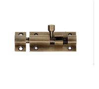 1 boulon de porte en bois en cuivre antique 62 x 25 mm utilisé pour sécuriser les portes intérieures pour chambres, salle de bain, toilettes et portes en bois (couleur bronze)