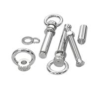 1 boulon d'expansion avec anneaux, ancrages muraux, vis à œil 6/8/10 mm, anneau de, écrou d'accrochage, en acier inoxydable(M10x150)