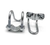 1 Boulon En U Double Croix, Collier De Serrage Durable, Joint Acier, For Tuyau, Vis, Galvaniz(M8x32x32mm)