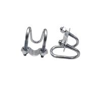 1 boulon en U galvanisé M8, 20, 25, 32, 40, 50, double croix en U, collier de serrage for tube, connecteur en acier, fixation d'échafaudage(M8x25x40mm)