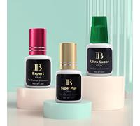 1 bouteille de colle originale IB Super Plus pour Extensions de cils 5ml corée professionnelle IB or vin rouge bouchon colle magasin d'outils de maquillage Max Pro