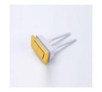 1 bouton de chasse d'eau chromé for toilettes - Accessoire de salle de bain à double chasse d'eau de forme carrée 83 × 45 mm