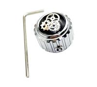 1 bouton de commande en métal avec trou pour contrôle du volume et du potentiomètre pour basse électrique