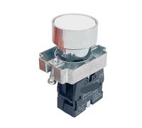 1 bouton plat momentané à réinitialisation automatique 1 interrupteur à bouton-poussoir à tête plate N/O(XB2-BA11)