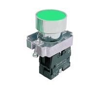 1 bouton plat momentané à réinitialisation automatique 1 interrupteur à bouton-poussoir à tête plate N/O(XB2-BA31)