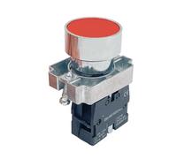 1 bouton plat momentané à réinitialisation automatique 1 interrupteur à bouton-poussoir à tête plate N/O(XB2-BA42)