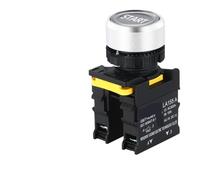 1 bouton poussoir étanche 22 mm - Auto-réinitialisation - Tête plate - Start Stop - Symbole flèche - 10 A (base NC, 2NO2NC, auto-réinitialisation momentanée)