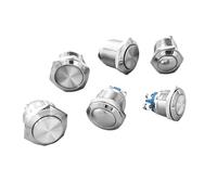 1 bouton poussoir métallique 16 mm IP65 1 NO autobloquant à vis plate for moteur de voiture