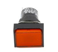 1 bouton poussoir momentané rectangulaire de 16 mm, 5 broches, 12 V(Red)