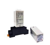 1 bouton rotatif de temporisation de mise sous tension 5S/10S/30S/60S/3M/5M/10M/30M Minuterie de temporisation AC 110V 220V H3Y-2 Relais temporisé(Base)