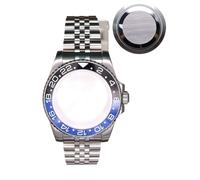 1 Bracelet de Montre 40 mm NH35 en Cristal for NH35 NH34 NH36 NH38 ETA 2824 Miyota 8215, Lunette Bicolore GMT(PaleVioletRed,Miyota 8215)
