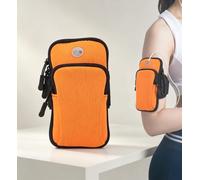 1 brassard universel pour la course à pied, la marche quotidienne, le | Deux tons circulaires pour écouteurs, sangle élastique réglable large pour exercice, accessoire de protection pour