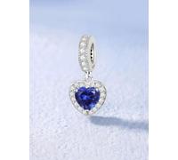 1 breloque tendance en forme d'œil de diable en argent pour la fabrication de bijoux et les tenues quotidiennes - Décoration de bijoux assortie pour femme - Cadeau pour maman, 6.2*6.4mm, Argent, Pas