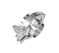 1 bride sanitaire en acier inoxydable 304 avec joint PTFE/silicone et bague de soudure for tuyauterie, plomberie, maison et jardin.(38mmx50.5mm)