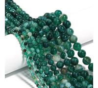1 Brin Vert Naturel agate Perles En Vrac Gemme Perles Rondes À Pierre Naturelle Perles À Rayures Pour Fabrication De Bijoux DIY Bracelet Collier Perles 4/6/8/10/12mm 6mm,8mm,10mm,12mm,4mmpierre