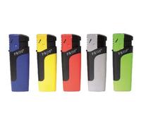 Prof Lot de 5 briquets Anti-Vent Turboflame Couleurs Assorties